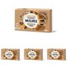Misura Fibrextra Cornetti Integrali Cioccolato Fondente, Ricchi di Fibre (Confezione da 4)