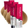 Vitalcare | Professional - Colorazione Permanente Professionale, Crema Colorante Capelli, Tintura Capelli con Proteine della Seta, n° 8/3, Biondo Chiaro Dorato, 100ml (Confezione da 3)