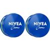 NIVEA - Crema in lattina Universale, crema idratante classica per tutti i tipi di pelle, ricca cura della pelle con Eucerit simile alla pelle (250 ml) (Confezione da 2)