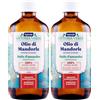 nuncas Olio di mandorle Naturale - 250ml (Confezione da 2)