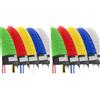 ECOVELO 2 COPERTONI COLORATI 20 X 1.75 (47-406) + CAMERE PNEUMATICI STRADALI GRAZIELLA CITY BIKE BMX FREESTYLE BICI BAMBINO