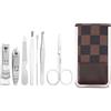KUTYU MS-024 Set manicure in acciaio inox da 7 pezzi - Kit portatile con tagliaunghie e strumenti per la cura e la rifinitura delle unghie