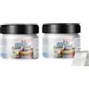 Generico Kit Per Lucidatura Pietra 2 Pezzi - Cera Per Pietra Naturale Marmo Granito, Composto Lucidante, Kit Di Riparazione Porcellana, Detergente E Antigraffio Industriale