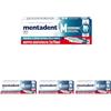 Mentadent Dentifricio Microgranuli Antiplacca, Protezione dalla Placca fino a 18h, Tecnologia PRO-ZINC™, Microgranuli per Spazi Interdentali, Effetto Prebiotico, 2x75ml (Confezione da 4)