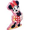 Disney Cuscino Decorativo Sagomato Soft Morbido a Forma di Minnie Mouse Topolina 35x20cm