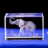 BOOFIRE Elefante regalo cristallo inciso al laser 3D con cristalli di figura di elefante, incisione a forma di cubo in cristallo per la decorazione della casa, compleanno, bambini, uomini