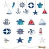 FULHANY 24pcs Kit Di Decorazione Nautica,Decorazione Da Appendere Marittima, Mini Decorazione Da Spiaggia Per La Decorazione Della Parete Di Casa