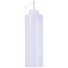AHIOJEGX Bottiglia Squeeze 2 Pezzi 200/320/450/750ml Bottiglia da spremere Dispenser di Cioccolato con Tappo Strumento for Decorare Torte condimento for Dolci Forno(750ml)
