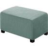 Ystyle Copri Pouf Rettangolare Elasticizzato, S, Verde Salvia