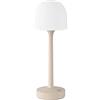 UPXNBOR Lampada da Tavolo Senza Fili Ricaricabile, Proiettore Onde Oceaniche, 16 Colori e 2 Effetti di Luce, Lampada da Bagno per Camera, Soggiorno e Cameretta, Touch e Telecomando, IP54, 5300 mAh