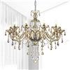 Ridgeyard 10 Bracci Lampadario Di Cristallo Cognac, K9 Cristallo Soffitto Candela Lampada A Sospensione Per Sala Da Pranzo Camera Da Letto Corridoio