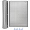 Generic 9mm Pellicola Isolante per Vetri Finestre, Pannello Termica Oscurante in Alluminio, Anti UV Pellicola Riflettente Anti-Calore Protezione Solare con Ventosa(Grigio,30x80cm)