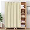 NEPHRA Tende Scorrevoli per Armadi con Binario, Tendina Sottolavello Autoadesivo, Tende per Scaffali Senza Fori in Flanella per Cucina, Armadio, Camera, Soggiorno, Bagno (L × A)(Solid color,180 x 60 cm)