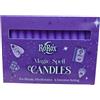 Ro Rox Candele magiche Ro Rox, candele rituali senza profumo per meditazione, manifestazione, purificazione, altare, stregoneria e pratiche pagane, 10 cm, confezione da 12, viola