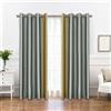 Ystyle Moderna Tende per Interni 2 Pezzi, 140×280 CM, Grigio Giallo | Tende Camera da Letto Natalizie, Oscurante da Interno con Anelli, Tenda Termica Isolante Freddo e Caldo Soggiorno
