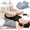 iuscacey Cuscino per Coppie 27° - Cuscino Sweet Spot Intimity per Tutte Le Posizioni - Memory Foam di Alta qualità, Zone massaggianti, con Tappi per Le Orecchie e Mascherina per Gli Occhi,Blu