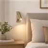 Alpinaluz Applique da parete lettura LED 2W 3000K alluminio oro spazzolato