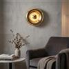 B·LED BARCELONA LED BARCELONA LED Applique da Parete Design LIPS Ø30 cm in Vetro e Metallo, Luce Indiretta E27 G45, Lampada da Parete Oro Rame Cromo, Illuminazione Moderna per Camera da Letto Soggiorno