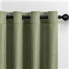 MYSKY HOME Tende, tenda in lino con occhielli, look lino, moderna, semi-trasparente, per soggiorno, decorativa, tende da cucina, tenda a anelli, camera da letto, verde salvia, 140 x 280 cm, set di 2