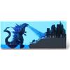 Syfunlv Godzilla - Luce notturna in resina epossidica Godzilla, decorazione a forma di cubo con USB, illuminazione regolabile, 7,5 cm, per ambienti interni, casa, camera da letto (stile 1)