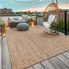 TT Home Tappeto Per Esterno Cucina Balcone Tappeto Soggiorno Etnico Monocromatico Screziato, Colore:Beige, Dimensione:120x160 cm
