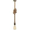 Nova Line Lampadario Con Corda Per Soffitto Con Borchia In Metallo 1 Metro Per Lampadine E27