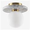 SKLUM Lampada da soffitto in marmo e vetro Eustace -