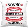 Vulfire Nonno migliore del mondo Federa per cuscino Regalo uomo compleanno originale Idee Regali per lui per Natale festa dei nonni, senza Imbottitura (40_x_40_cm, Nonno)