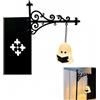 FLKWOP Ghost Libreria Lanterna Illuminazione Decorativa Carino Lampada da Lettura Mensola Libreria Nook Caldo Glow Appeso Biblioteca Inserto Pannello Novel Amante Regalo Halloween Studio Room Decor