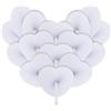iZoeL 24 Pezzi Ventagli Matrimonio Ventaglio Pieghevole Bianco Cuore | Ventagli Bianchi, Pieghevole, Bomboniera Matrimonio/Invitati/Baby Shower/Compleanno/Festa Estiva, Leggero