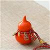ZCLYHT Mini decorazione di zucca in ceramica colorata, Hulu Home Decor per buona fortuna, ricchezza felicità e benedizione della casa, regalo artigianale sufficiente in ceramica piccola zucca coperchio