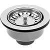 ZEACCT 1 Pz Cestino per Lavello da Cucina Acciaio Inossidabile, Valvola a Cestello per Lavello, Scarico Del Lavandino Cesto Tappo Colino, Filtro per Lavello da Cucina, per Foro per Lavello da 83-90 mm