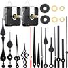 Mudder 2 Pezzi Meccanismo Orologio Coppia Elevata Movimento Albero Lungo con 5 Diverse Paia di Mani Parti Riparazione dell'Orologio DIY Sostituzione (28 mm/ 1,1 Pollici)