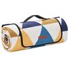 SONGMICS Coperta Pic Nic Impermeabile, 3 Strati, Pieghevole | Telo Grande, 150 x 200 x 0,5 cm, Per 3-4 Persone, Per Campeggio, Blu e Giallo, Collezione TOMMI, GCM07S