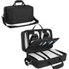 OUUTMEE Custodia per PS5 Pro, nera, custodia portatile, compatibile con PS5 Pro, borsa protettiva con tracolla per console PS5, disco/edizione digitale, schede di gioco, HDMI