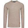 riverso - Maglione da Uomo RIVElias, a Maniche Lunghe, 100% Cotone, Basic, Nero, Rosso, Blu, Beige, Verde, S, M, L, XL, XXL, 3XL, 4XL, 5XL - Beige Scuro (20400). XXXXL