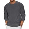 TARAINYA Texture Felpa Uomo Cotone Maglia Maniche Lunghe T-Shirt