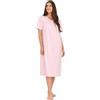 Linclalor Camicia da Notte Donna Tela Batista 100% Cotone Manica Corta art 130864