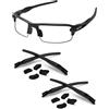 PapaViva Kit di ricambio per naso e calzini in gomma per Oakley Flak 2.0 OO9295/Flak 2.0 XL OO9188/Flak 2.0 Asian Fit