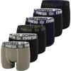 riverso RIVOle, boxer da uomo, confezione da 6 pezzi, biancheria intima, stile retrò, boxer elasticizzati, nero, grigio, blu, bianco, verde, rosso, arancione, giallo, S, M, L, XL, XXL, 3XL, 4XL, 5XL