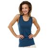 Merino.tech Canottiera Donna Lana Merino - Intimo per Sport e Quotidiano (X-Small, Denim Tank Basic)