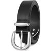 LEACOOLKEY Cintura donna, F-nero(stile 2), 140 cm