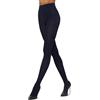 Wolford, Collant Blu 66 denari, Velvet De Luxe, Opache, Massima elasticità, Confortevole cinturino ampio e morbido con logo (L)
