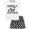 thepyjamafactory Cute Girls Barely Awake panda Short pigiama nero e bianco PJ 9 - 16 anni