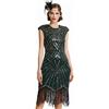 BABEYOND Vestiti Anni 20 Donna con Paillettes e Frange in Rilievo 1920s Abito Vestito Gatsby Donna Anni 20 Vestito Charleston