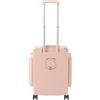 chennnls Valigia per bagaglio a mano, 20 pollici, valigetta da viaggio, apertura a 3 scomparti, porta USB, serratura a combinazione, porta bevande, 4 rotoli, PC