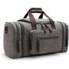 DORRISO Moda Espandibili Borsone da Viaggio Uomo 40L Grande Borsone Palestra con Tracolla Molteplici Tasche pour Vacanza All'aperto Campeggio Uomo Tela Borsone da Sportiva Grigio