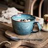 Ceraozmus Tazza da caffè grande da 700 ml, tazza da zuppa in ceramica con manico, tazza da tè, ciotole per cereali, zuppe, ciotola per insalata, tazza da caffè e cappuccino (Sydney Blu)