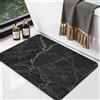 DEXI Tappeto Bagno 40 x 60 cm, Ultra Sottile, Nero