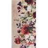 Pierre Tappeti Passatoia AIDA anti-macchia anti-scivolo lavabile in lavatrice cm.52x300 tappeto cucina bagno ingresso multiuso, disegno fiori stile floreale